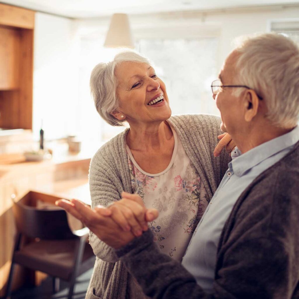 Senior couple dancing Tinnitus